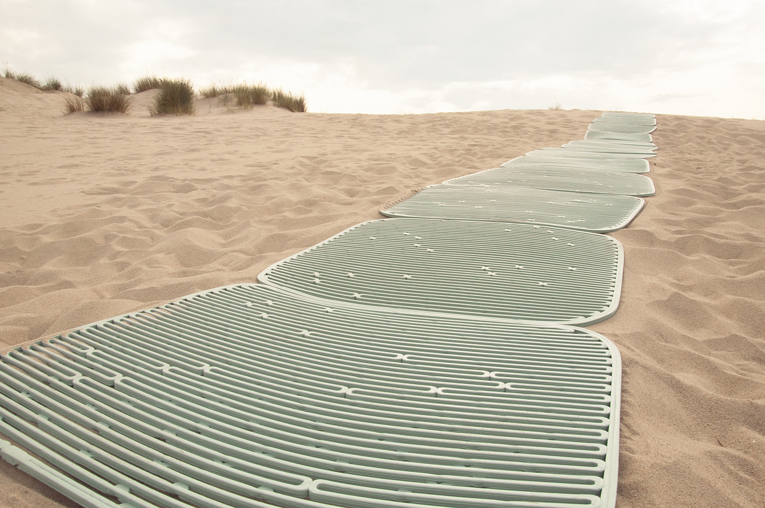 Archisearch THE ELEMENTS BY THE NEW RAW: crafting beach furniture from upcycled marine plastic waste in Greece