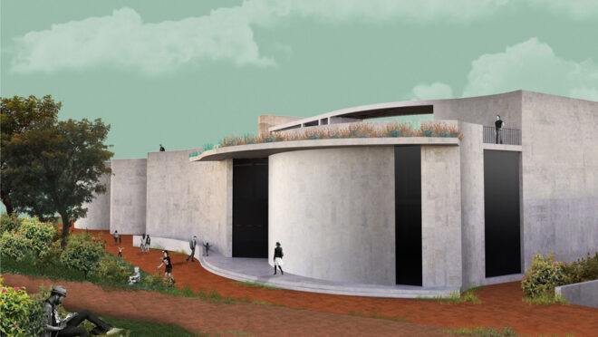 Archisearch - The myth’s call – A narration of the curve for the new theatre of Volos | Diploma thesis project by Anastasia Bompou