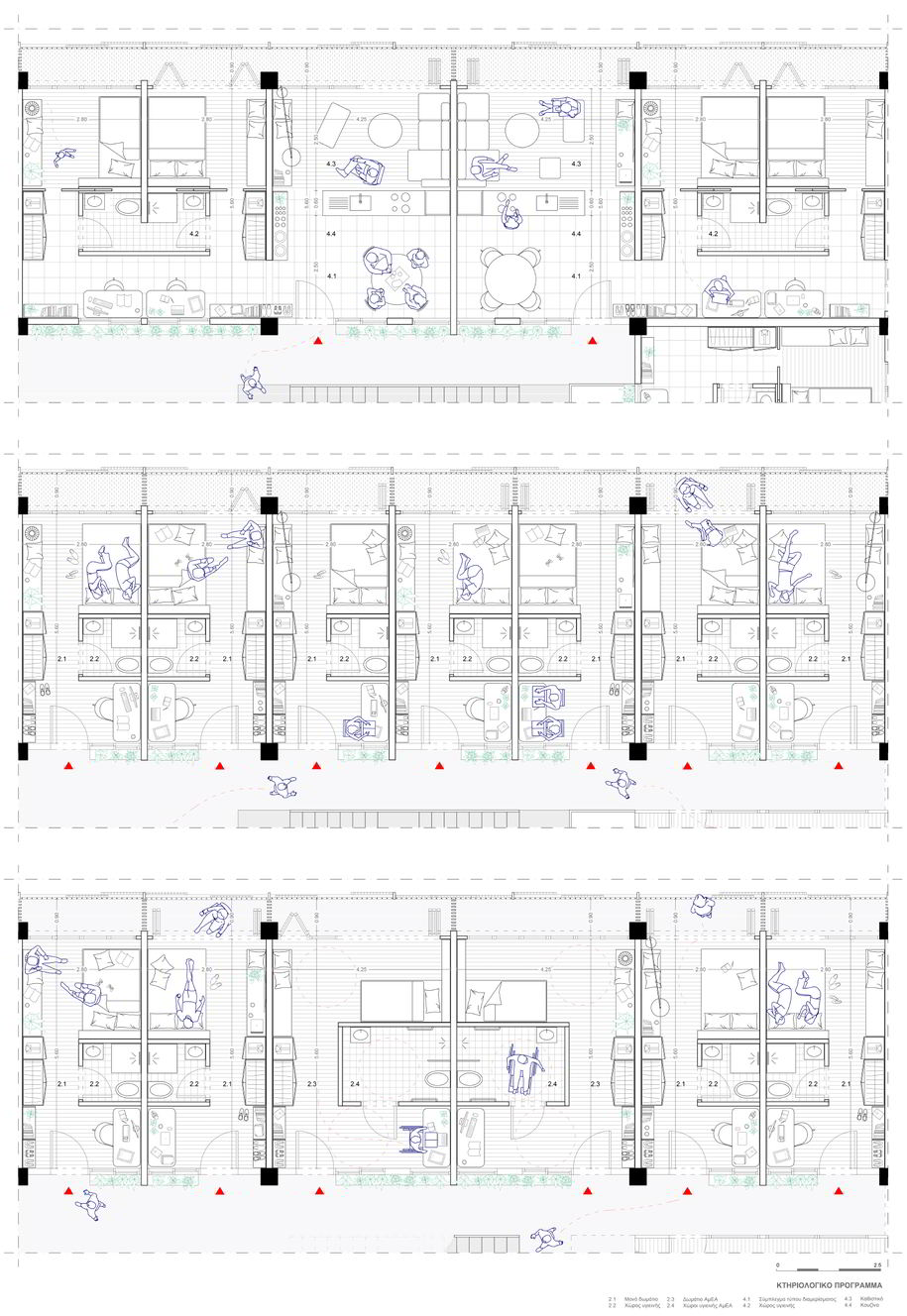 Archisearch Architectural competition for the new TEPAK Dormitories in Limassol, Cyprus - Honorable mention | by Eleni Alexi, Marilena Christodoulou, Elissavet Pasli, Angelos Shiamaris