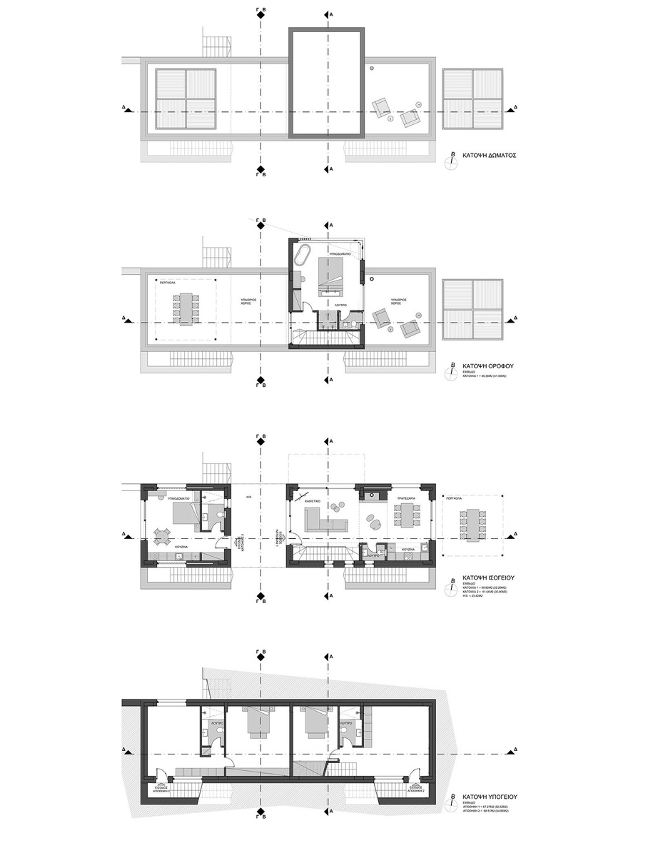 Archisearch Πέτρινη μονοκατοικία με πισίνα στις Κιτριές | Tzokas Architects