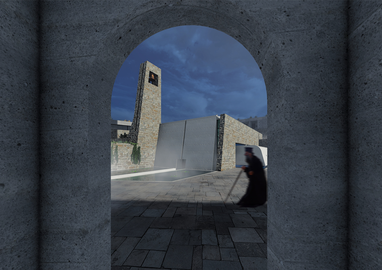 Archisearch Sacred Rocks: A contemporary monastery in Meteora | A diploma thesis by Diamanti Electra and Antoniou Konstantinos