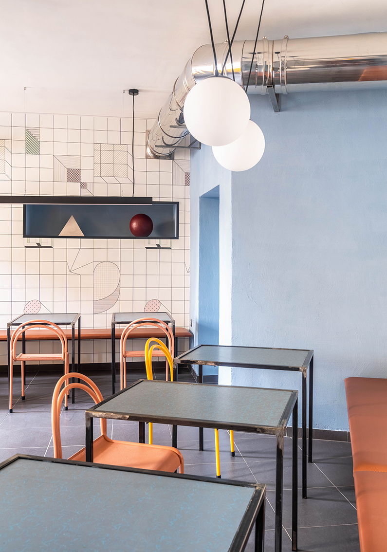 Archisearch STUDIOTAMAT completes the new restaurant TRE DE TUTTO in Rome: how beautiful Garbatella is!