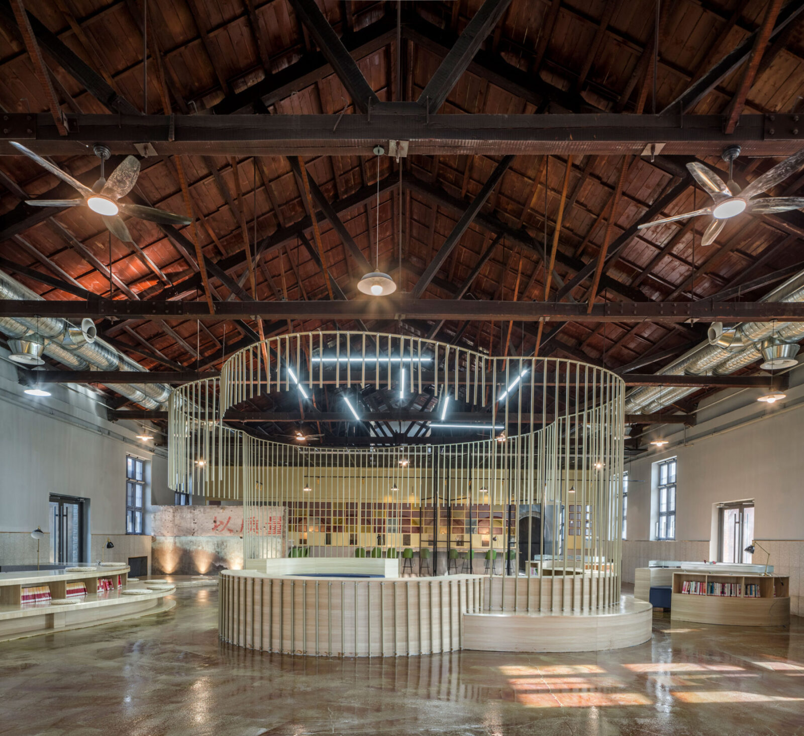 Archisearch Architect Aurelien Chen reinterprets China’s 'Red Era' in the refurbishment of 'Former miner’s canteen' in Shijiazhuang, China