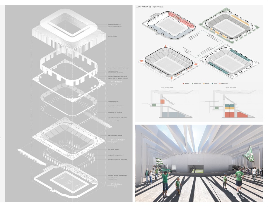 Archisearch Panathinaikos New Stadium | Diploma thesis by Nektarios Megalemos and Christodoulos Papadopoulos