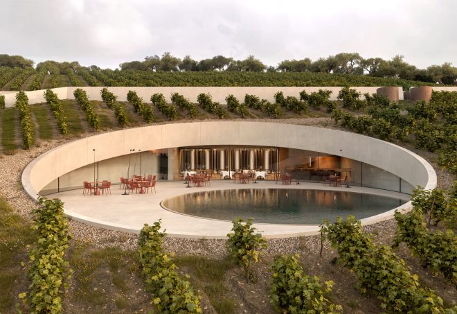 Archisearch - One line and one circle - Winery in Aidispos, Evia | by FOTIS ZAPANTIOTIS associated architects