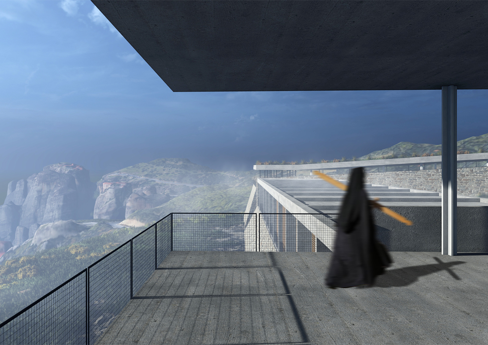 Archisearch Sacred Rocks: A contemporary monastery in Meteora | A diploma thesis by Diamanti Electra and Antoniou Konstantinos