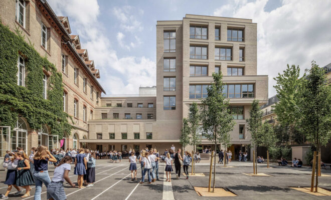 Archisearch - Extension and renovation of the Notre-Dame des Oiseaux high school, in Paris | Bien-Urbain Architects & Fayolle Pilon Architects