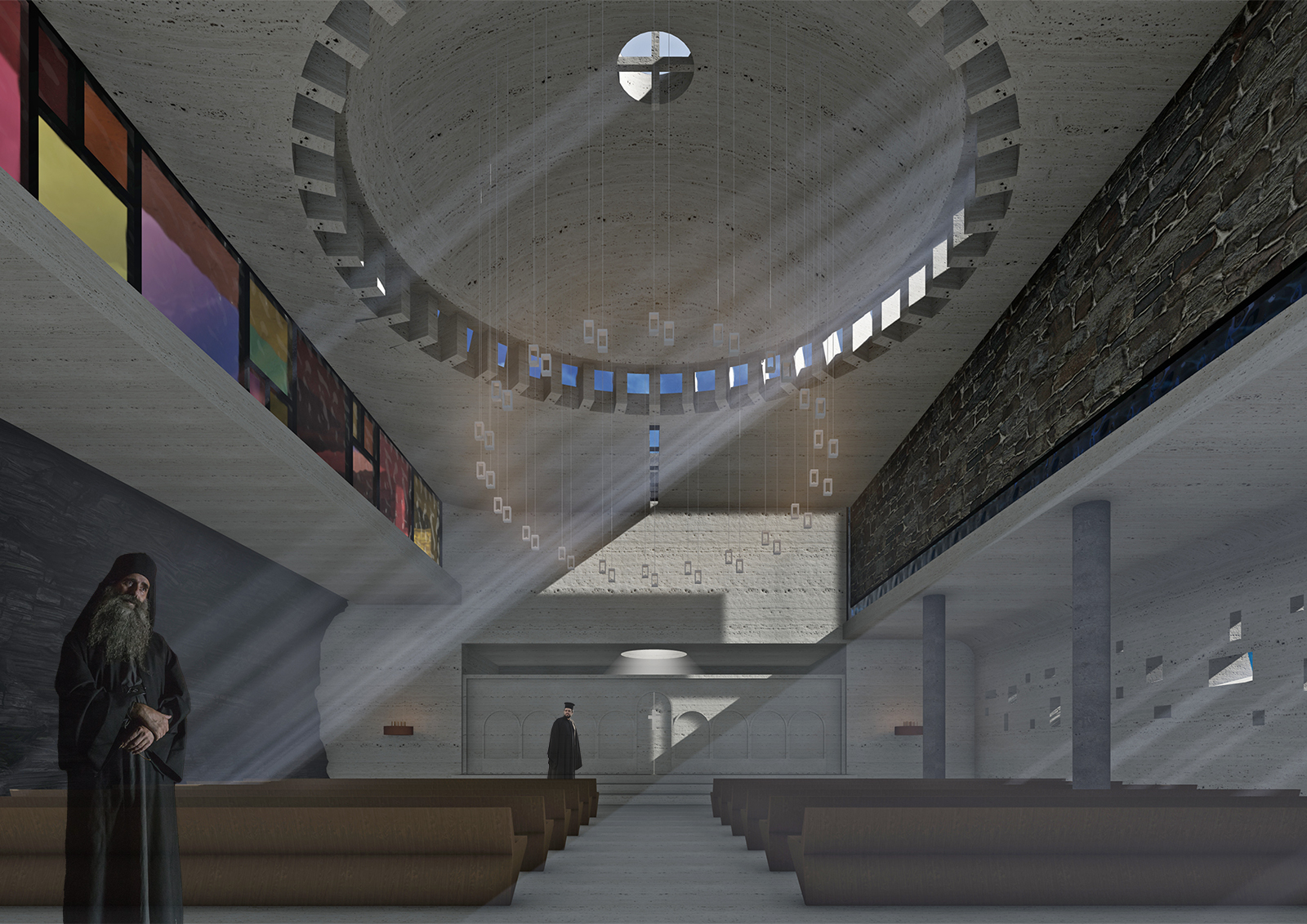 Archisearch Sacred Rocks: A contemporary monastery in Meteora | A diploma thesis by Diamanti Electra and Antoniou Konstantinos