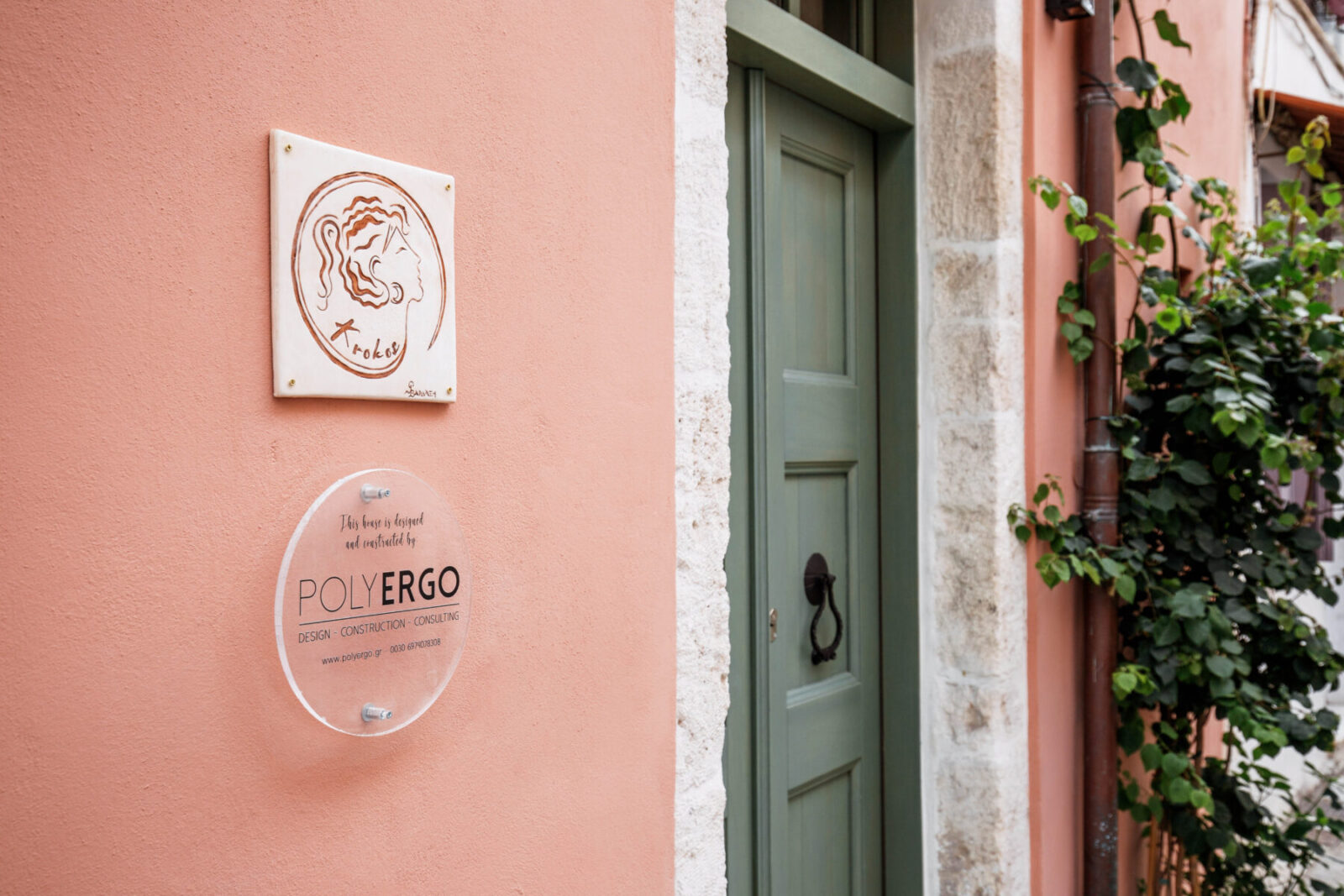 Archisearch Architect Chiara Armando in cooperation with POLYERGO restored Krokos house in Rethymno, Crete