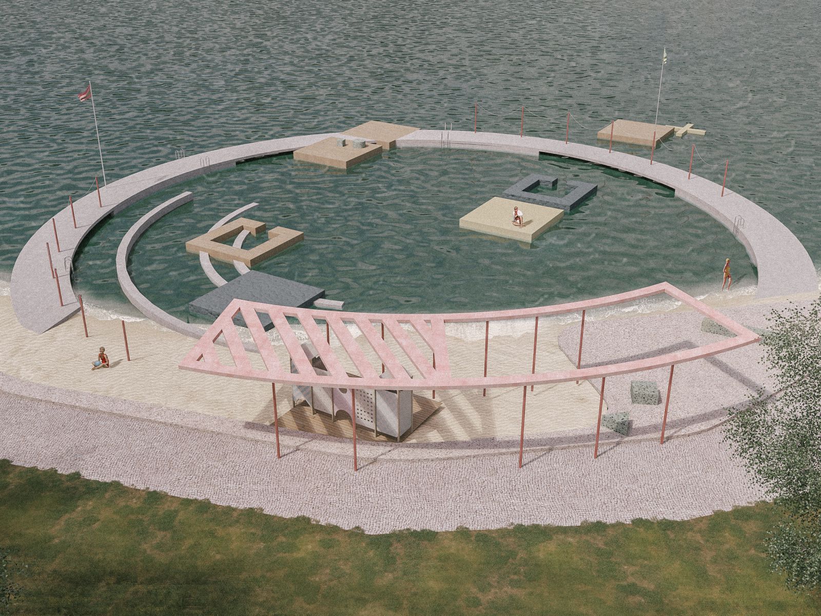 Archisearch Coast to Coast_ 3rd Prize - Porto Heli seafront design competition | by Object-e