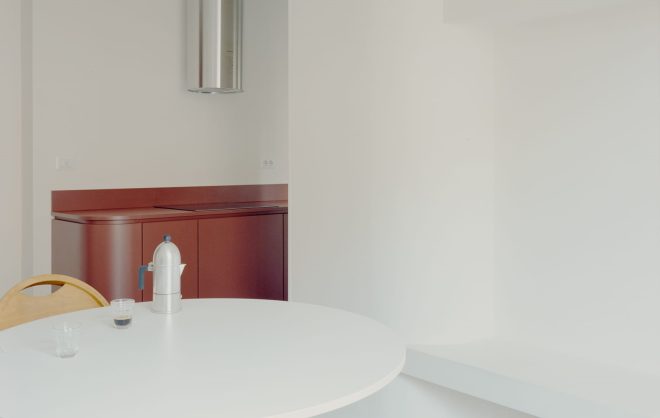 Archisearch - OUT Designs a Bold Kitchen Composition in a 1930s Rationalist Apartment in Rome