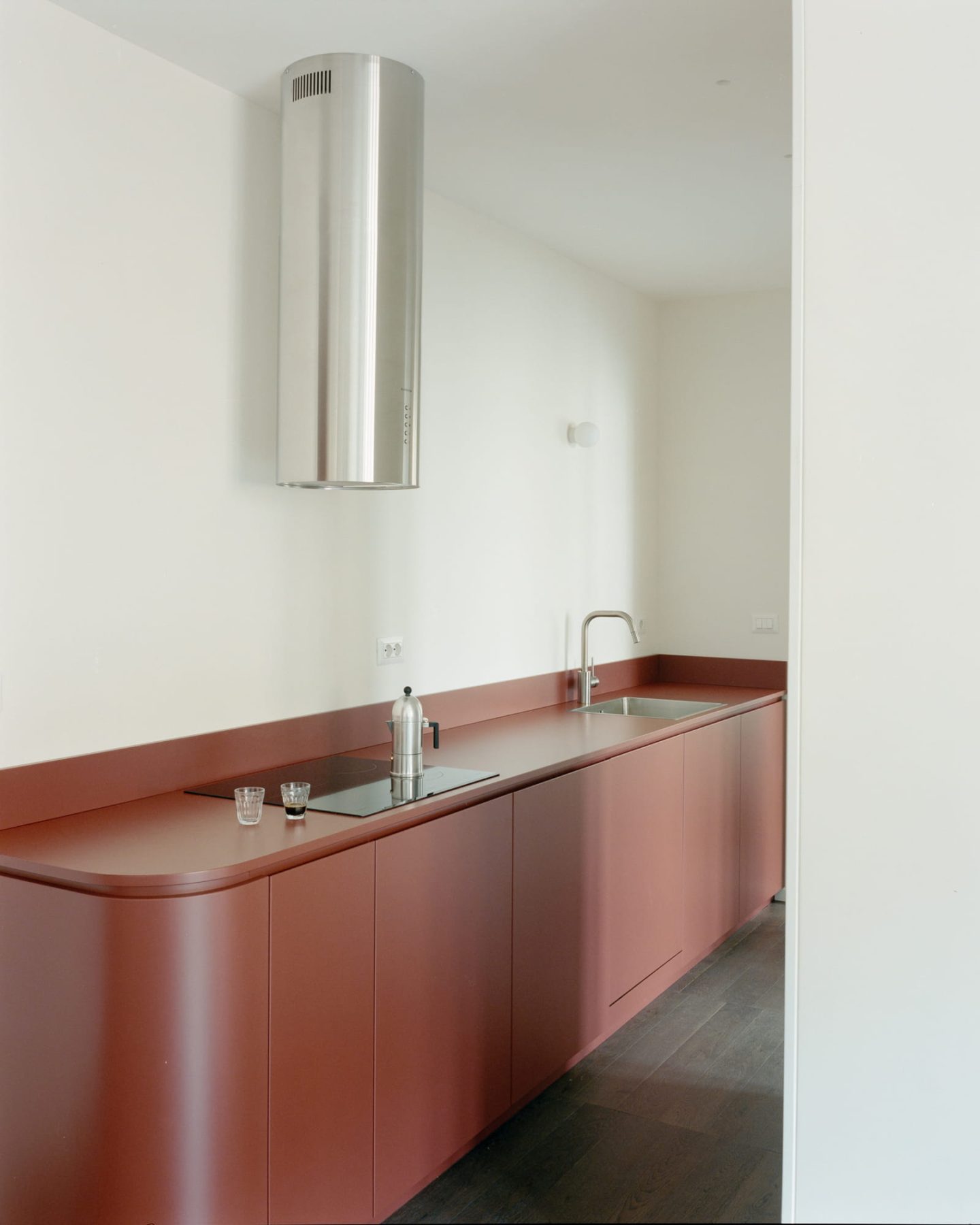 Archisearch OUT Designs a Bold Kitchen Composition in a 1930s Rationalist Apartment in Rome