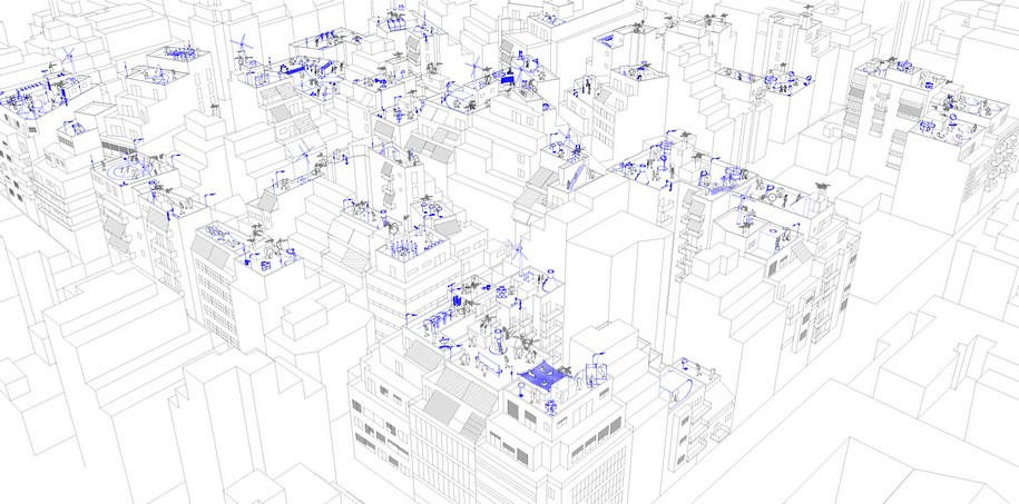 Archisearch Freeboards of an Urban Archipelago, Intervening on the Athenian Terrace / Student Project by Konstantinos Vlachoulis, Alexandros Makridis & Pappas Serafeim