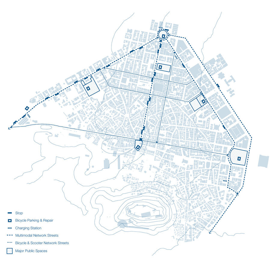 Archisearch The Pumpkin_A new public transport for the city of Athens | competition entry by Foteini Bouliari & Sophia Michopoulou