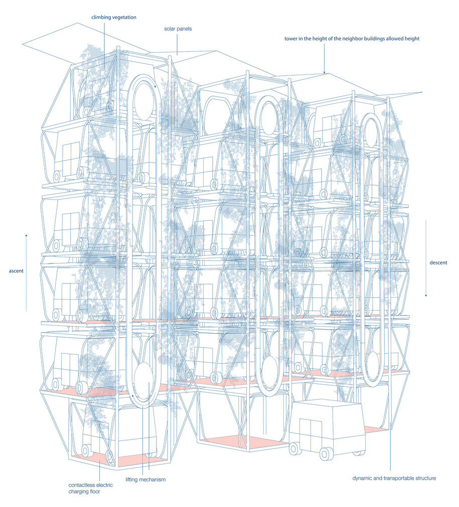 Archisearch The Pumpkin_A new public transport for the city of Athens | competition entry by Foteini Bouliari & Sophia Michopoulou