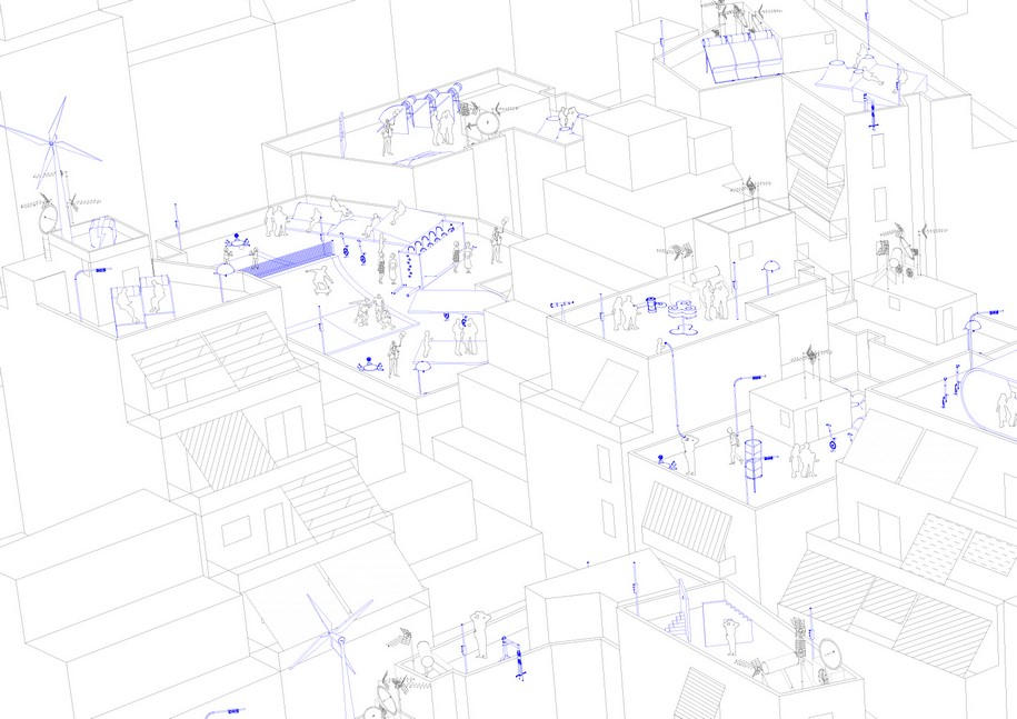 Archisearch Freeboards of an Urban Archipelago, Intervening on the Athenian Terrace / Student Project by Konstantinos Vlachoulis, Alexandros Makridis & Pappas Serafeim