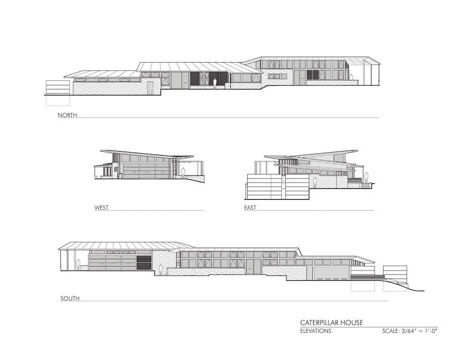 Archisearch Caterpillar House by Feldman Architecture sits in the hills of Central California