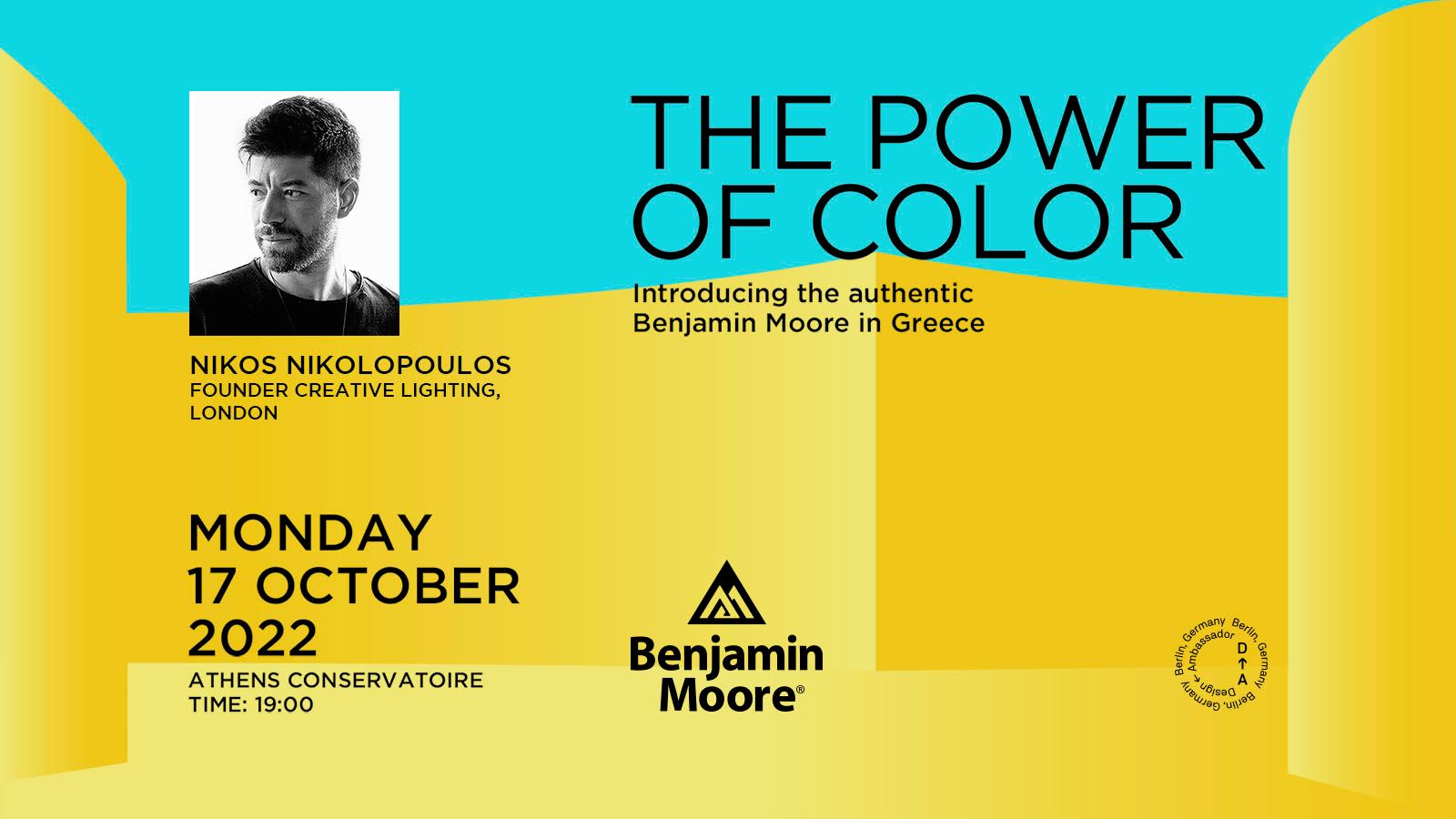 Archisearch THE POWER OF COLOR. - Ένα event από την Design Ambassador για την Benjamin Moore, για τη λειτουργία του χρώματος στην αρχιτεκτονική.