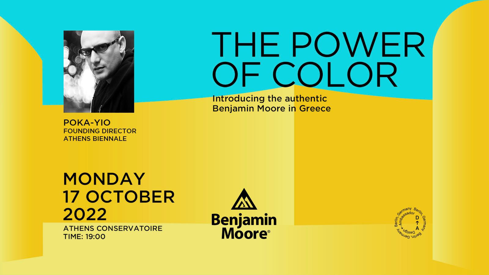 Archisearch THE POWER OF COLOR. - Ένα event από την Design Ambassador για την Benjamin Moore, για τη λειτουργία του χρώματος στην αρχιτεκτονική.