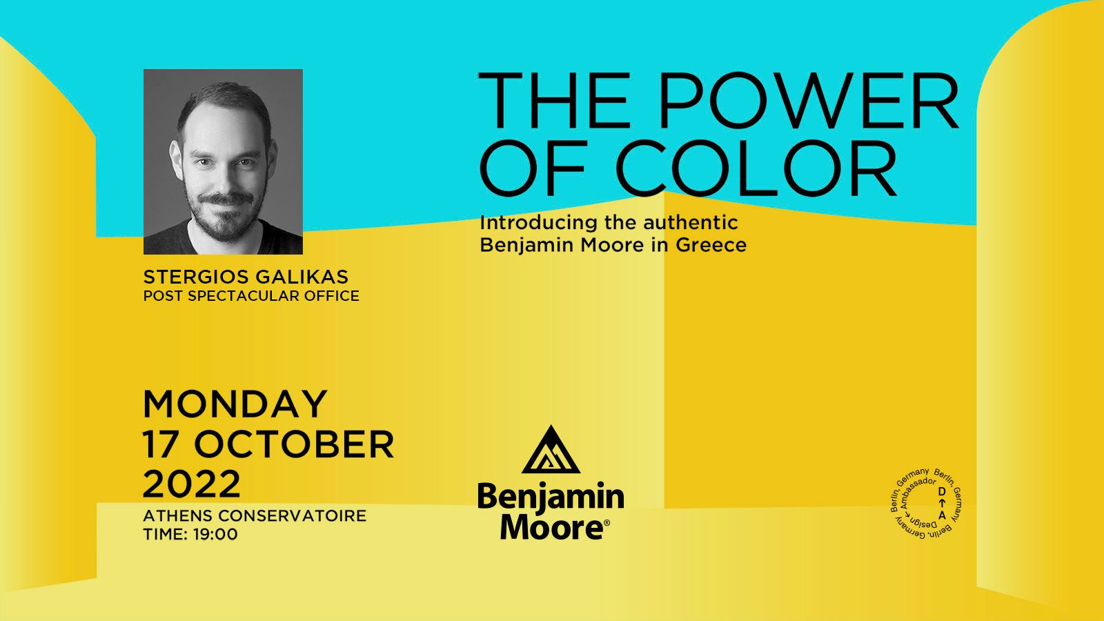 Archisearch THE POWER OF COLOR. - Ένα event από την Design Ambassador για την Benjamin Moore, για τη λειτουργία του χρώματος στην αρχιτεκτονική.