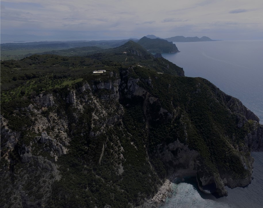 Archisearch Midnight Stars house by 314 architecture studio sets on a cliff of the west of Corfu island, Greece