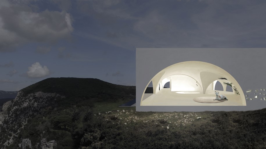  314 Architecture Studio, The Midnight Stars, house, cliff, Corfu, island, Greece, 2017