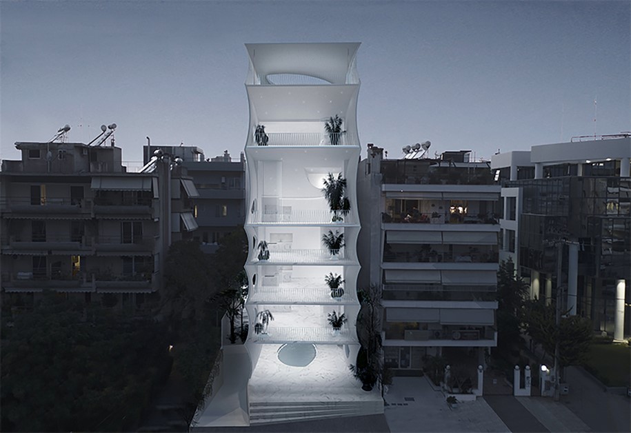 La Torre de la nostalgia, 314 Architecture Studio, residence,  in Glyfada, Athens, 2018