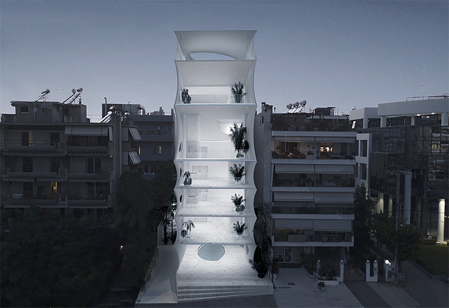 Archisearch La Torre de la nostalgia: a sculptural tower in Glyfada by 314 Architecture Studio 