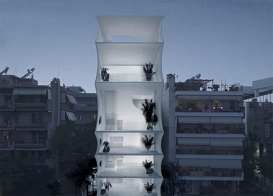 Archisearch La Torre de la nostalgia: a sculptural tower in Glyfada by 314 Architecture Studio 