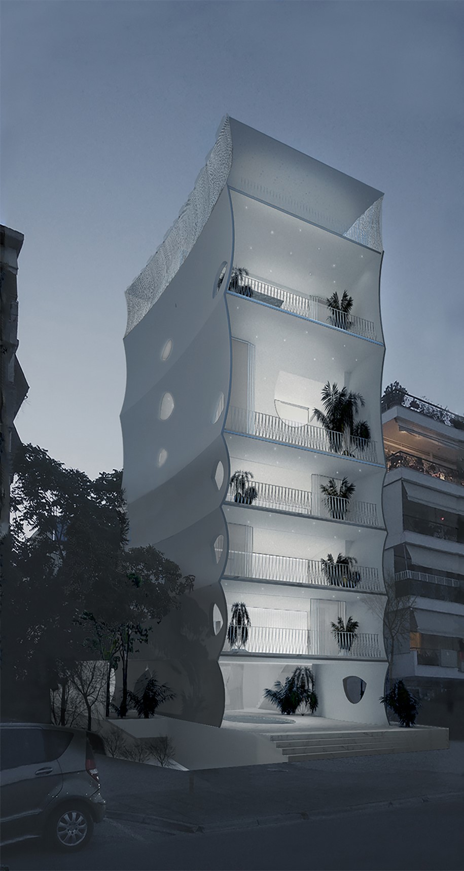 La Torre de la nostalgia, 314 Architecture Studio, residence, in Glyfada, Athens, 2018