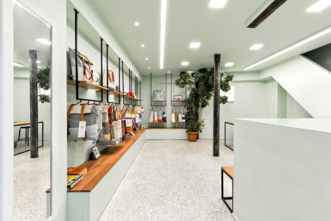 Archisearch 3QUARTERS workshop and retail: a space devoted to sustainability, locality and the art of crafting  | ASQUIAT Architectural Design Office