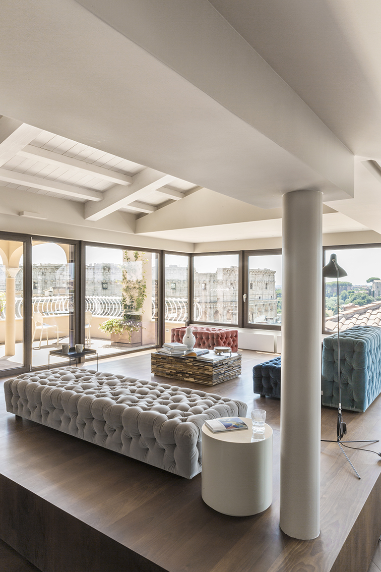 Archisearch House B+B in Rome: Alvisi Kirimoto designs an artist's loft-atelier overlooking the Colosseum