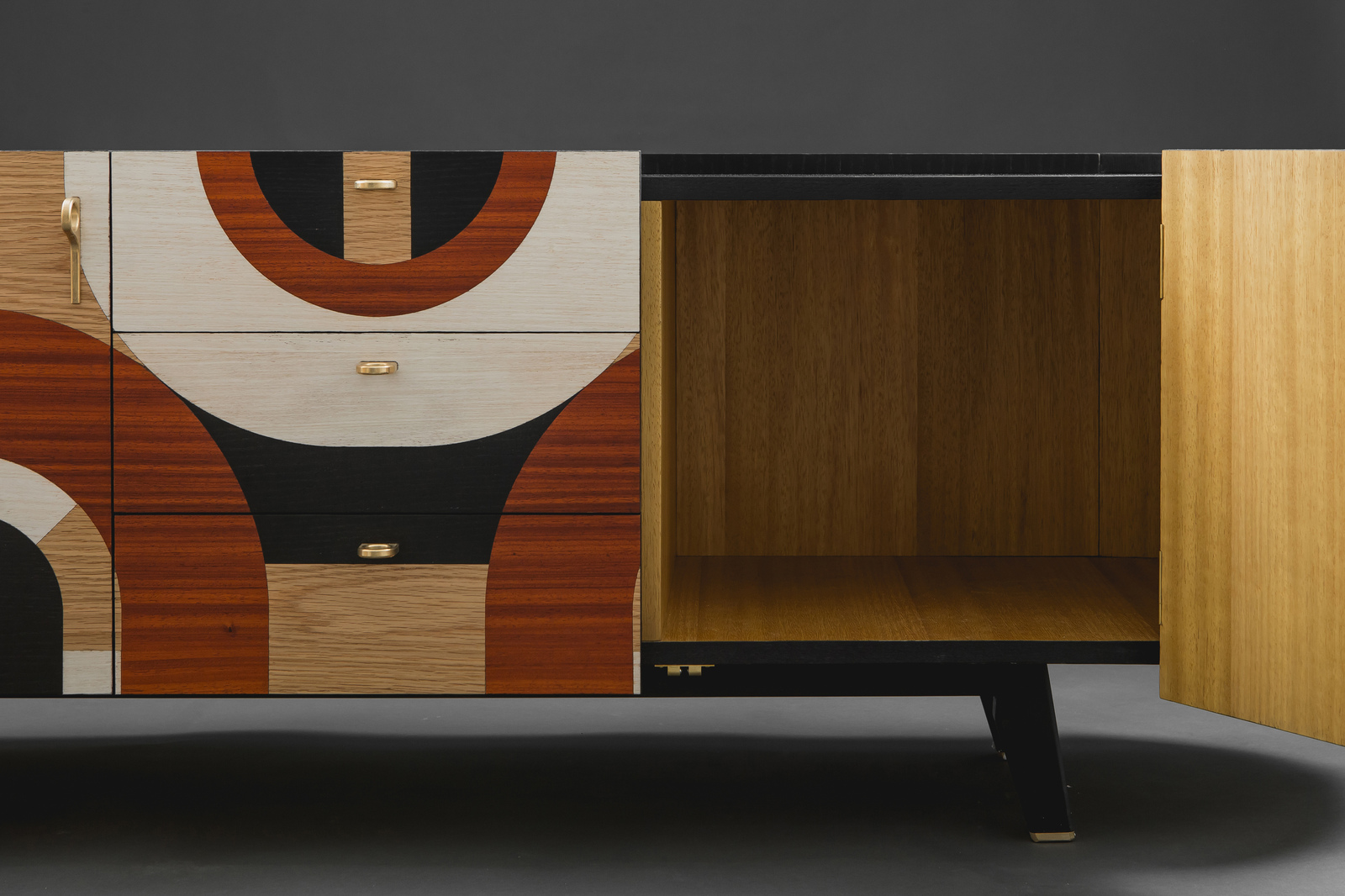 Archisearch Marquetry geometric sideboard | Mockinbird studio