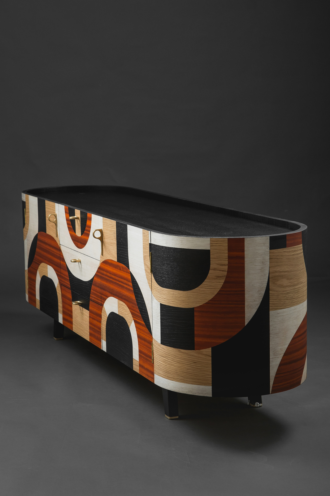 Archisearch Marquetry geometric sideboard | Mockinbird studio