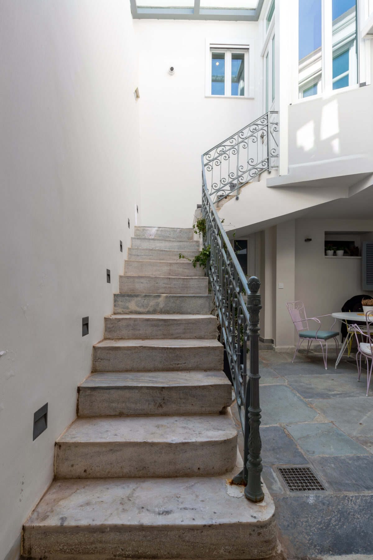 Archisearch Architect Anthi Oikonomou completed the revival of a two-storey listed building in Plaka, Athens