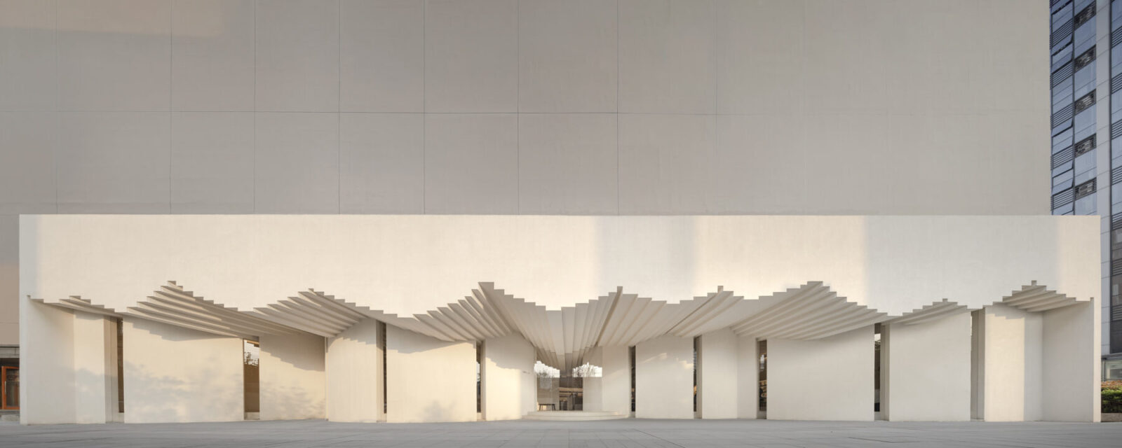 Archisearch 50_Panoramic view of the Simple Art Museum at sunset ©W Workspace