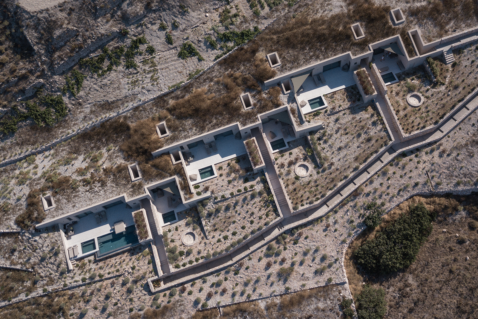 Archisearch Santorini Sky subterranean suites by architect Vassilis Zorzos