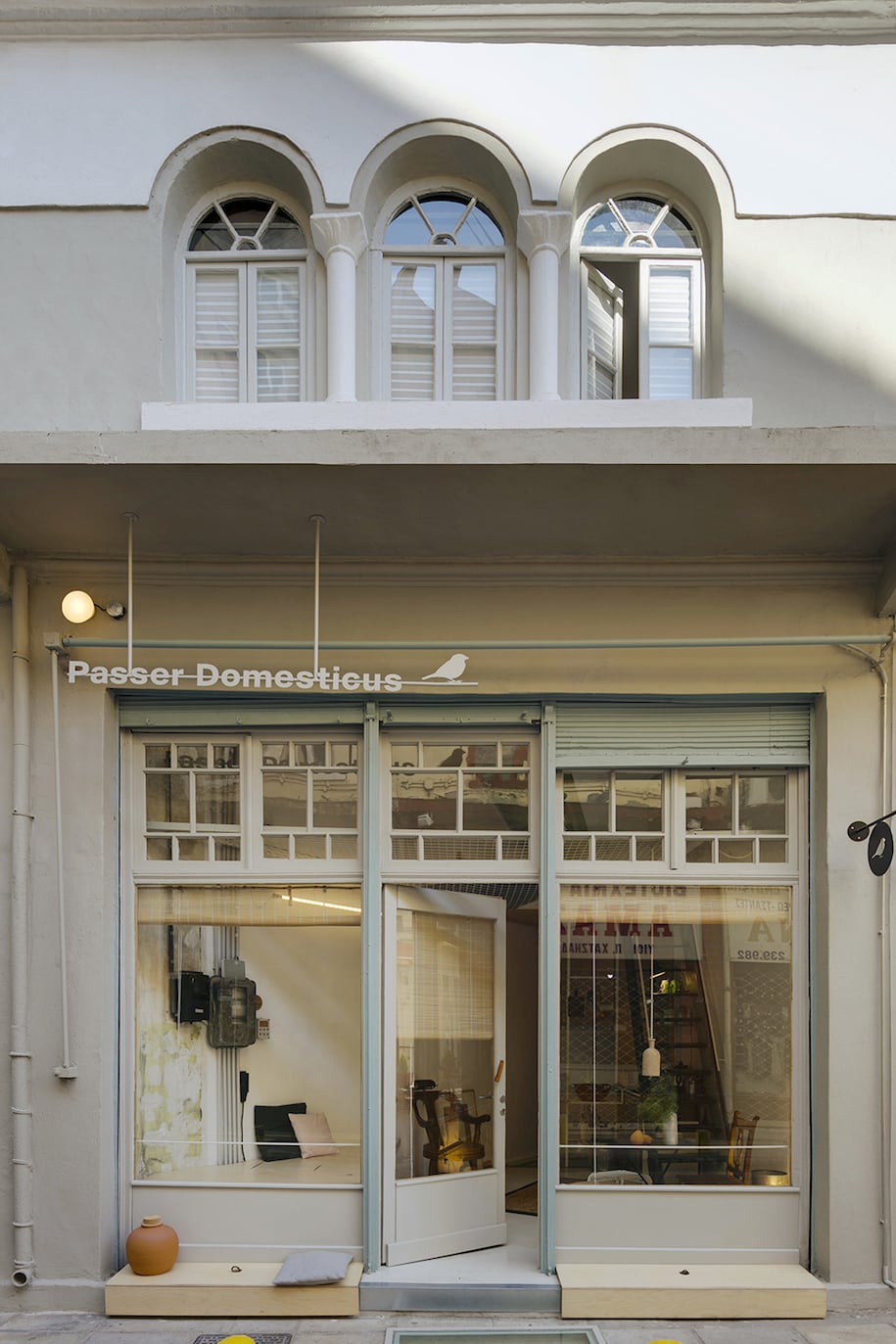 Passer Domesticus,157+173 designers, interior design, refurbishment,Babis Papanikolaou, Christina Tsirangelou, market building, Thessaloniki