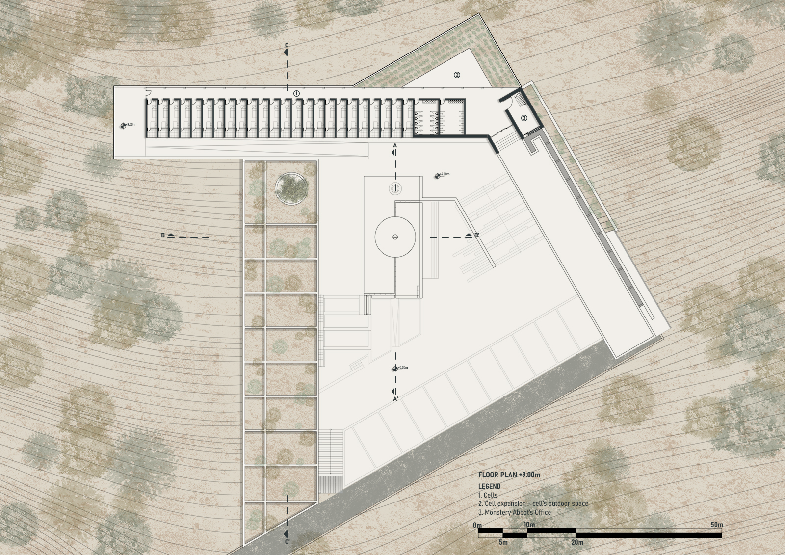 Archisearch Sacred Rocks: A contemporary monastery in Meteora | A diploma thesis by Diamanti Electra and Antoniou Konstantinos