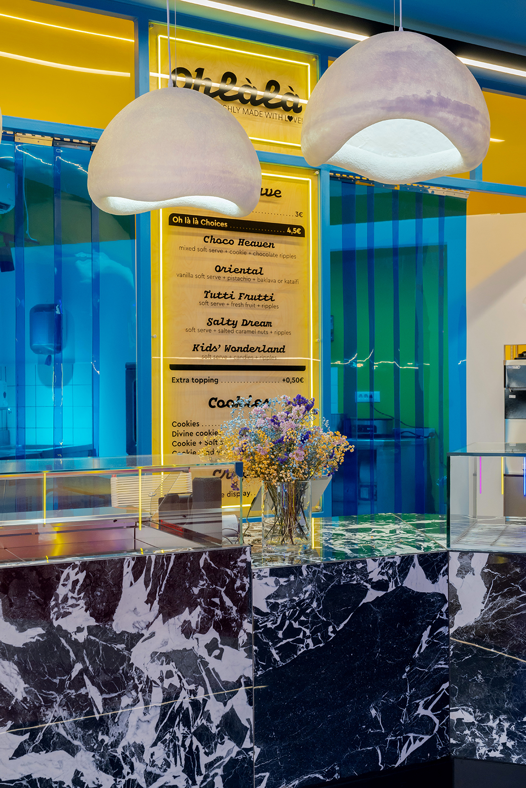 Archisearch Puzzle Interior Design designs Oh La La as a funky disruption in the historic urban fabric of Chania