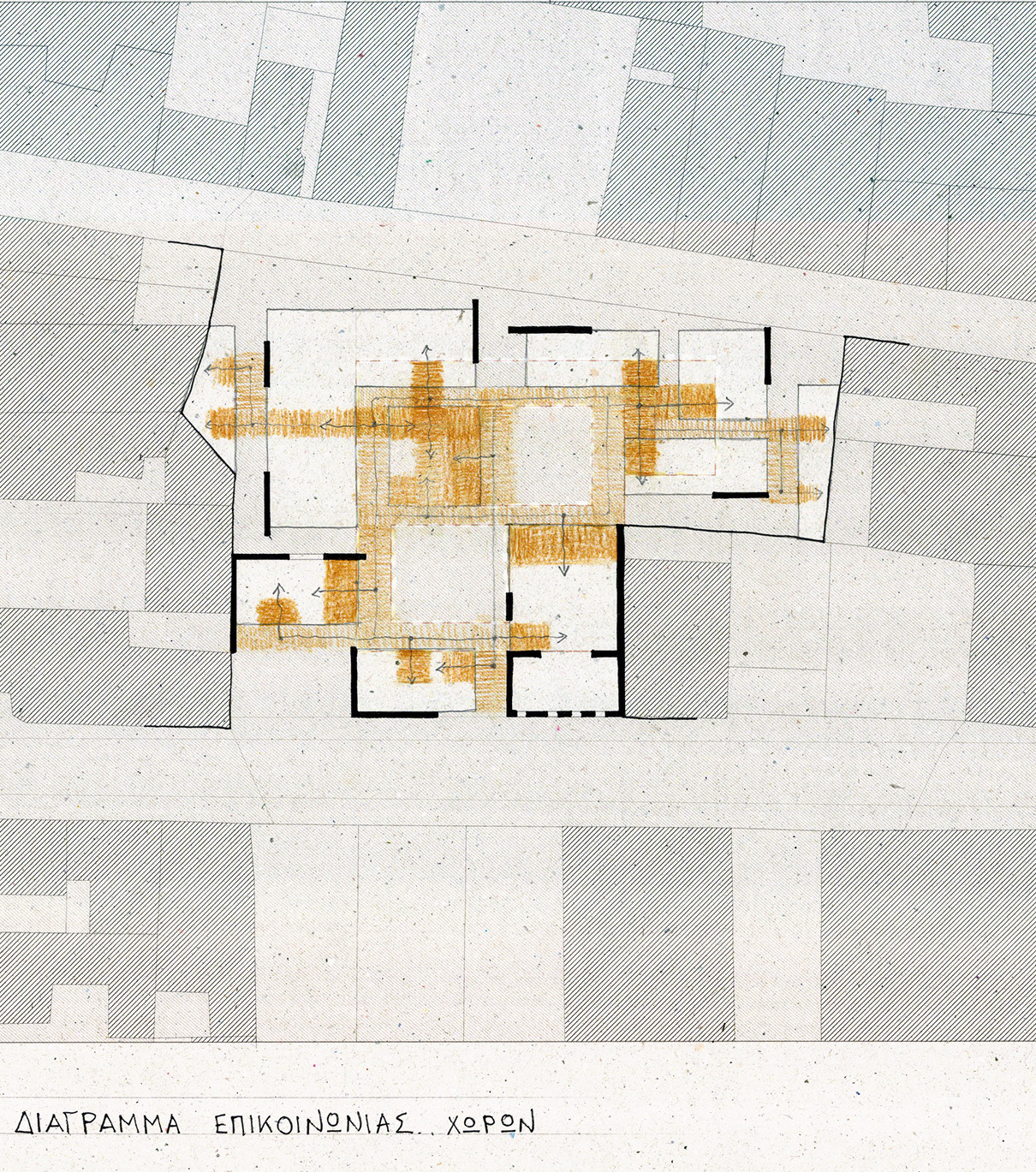 Archisearch Cooperative Construction Centre in Metaxourgeio, Athens | Diploma thesis project by Athina Maria Georgiadi, Thalassini Karali & Ourania Agoranou