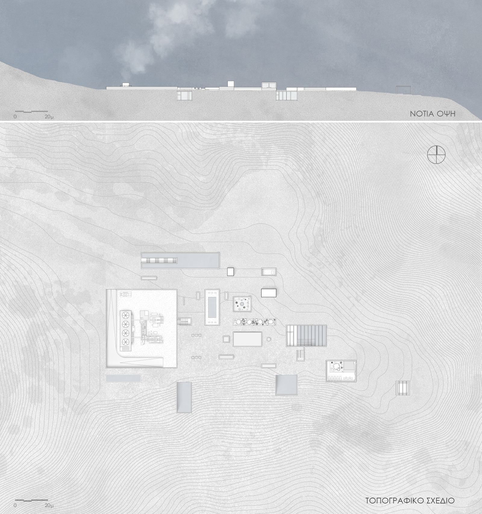 Archisearch Re-mining Giali: a new scenario for the manufactured landscape _ baths and a power production facility | Diploma thesis project by Dimitrios Mitsimponas