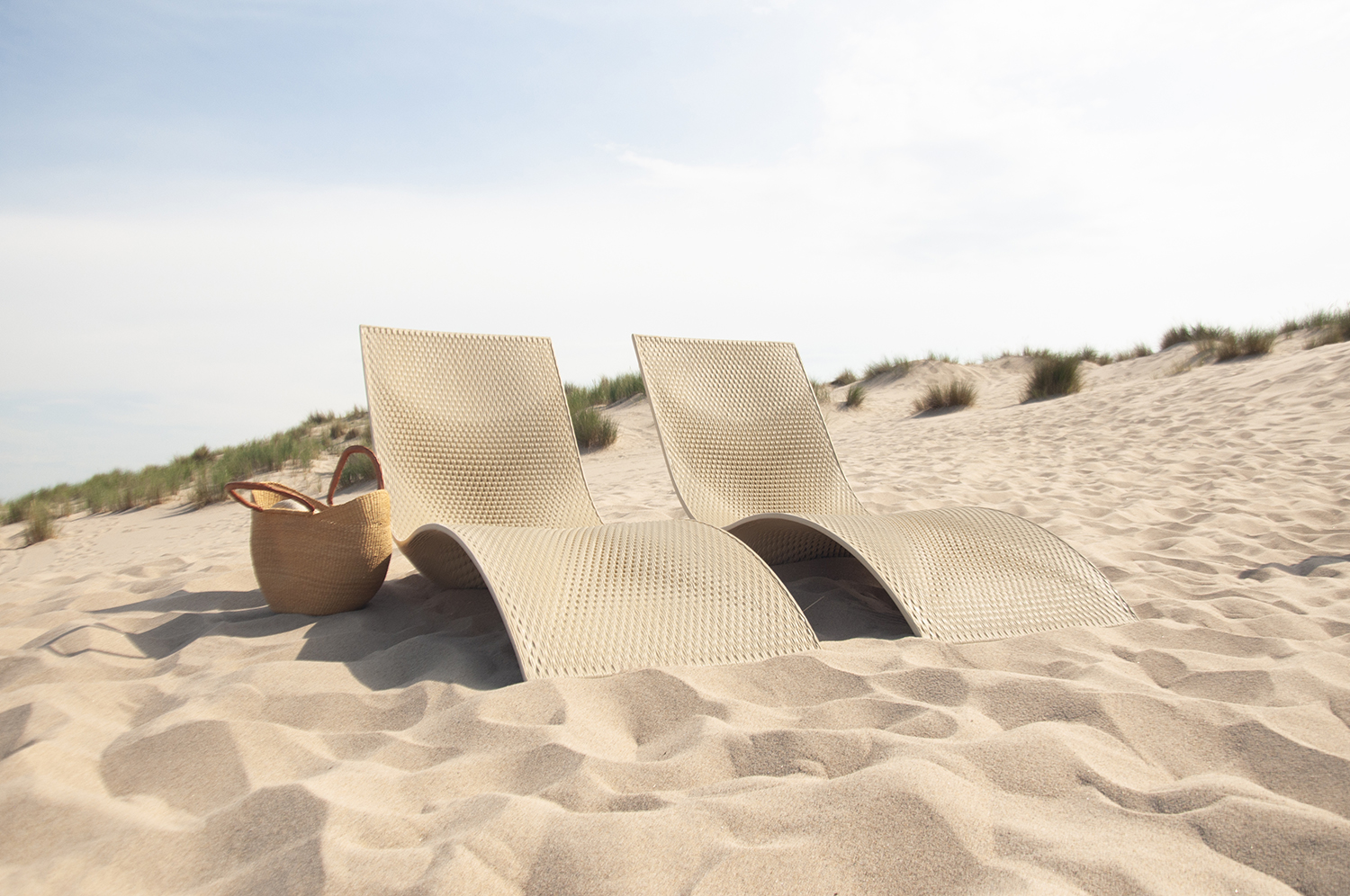 Archisearch THE ELEMENTS BY THE NEW RAW: crafting beach furniture from upcycled marine plastic waste in Greece