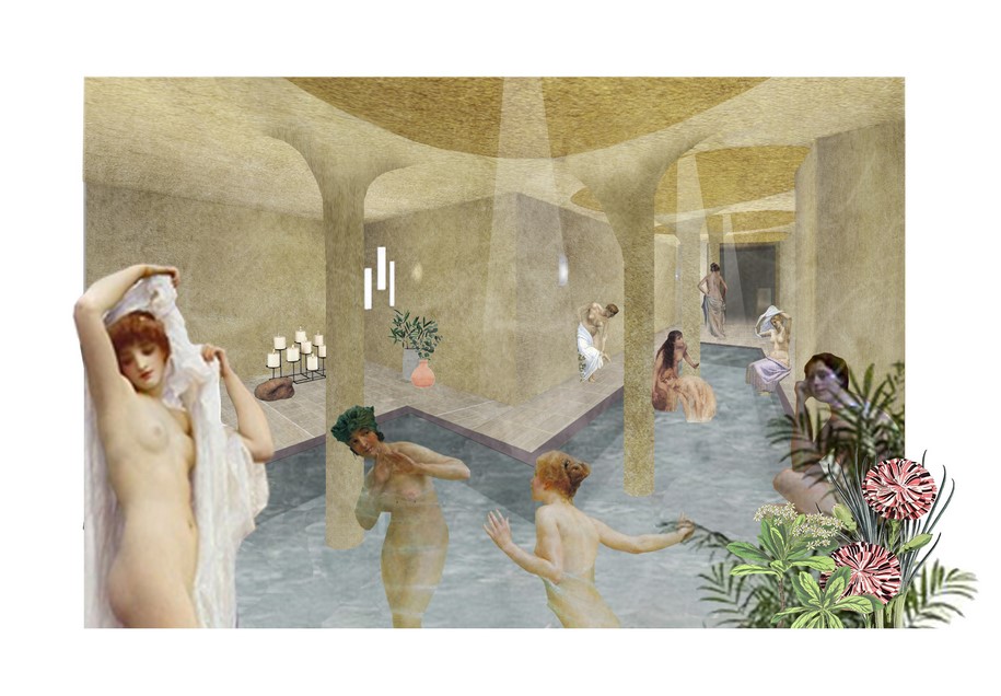 A hammam in Yazd, Elisa Moro, Elisa Moro, Master Thesis, 2018,  Politecnico di Torino, Roman thermal complex