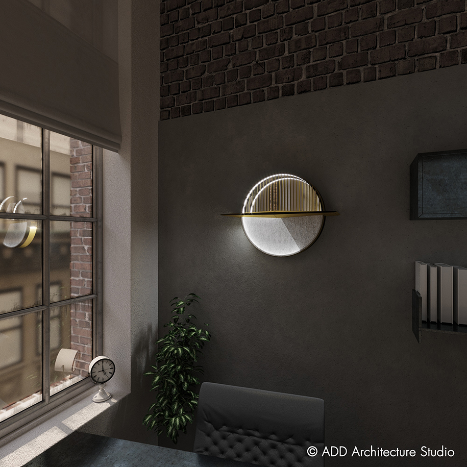 Archisearch Reverse Sunclock Multifunctional Wall Lamp | ADD Architecture Studio