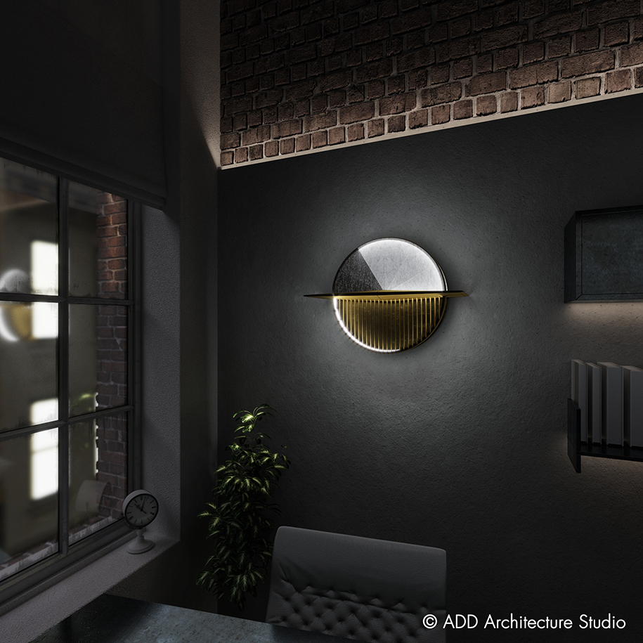 Archisearch Reverse Sunclock Multifunctional Wall Lamp | ADD Architecture Studio