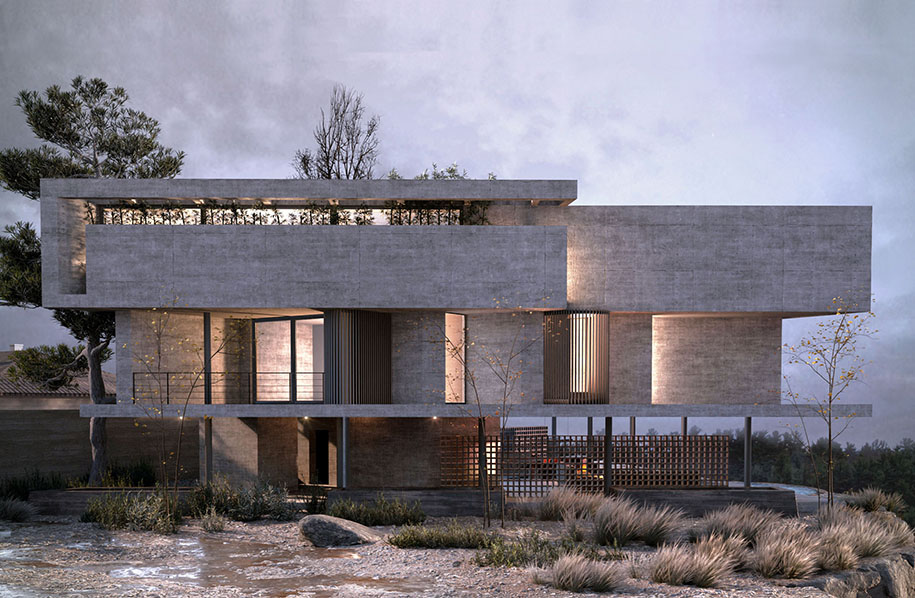 Archisearch Casa 55: a residence inspired by the rocky landscape and the vast view | Aristides Dallas Architects
