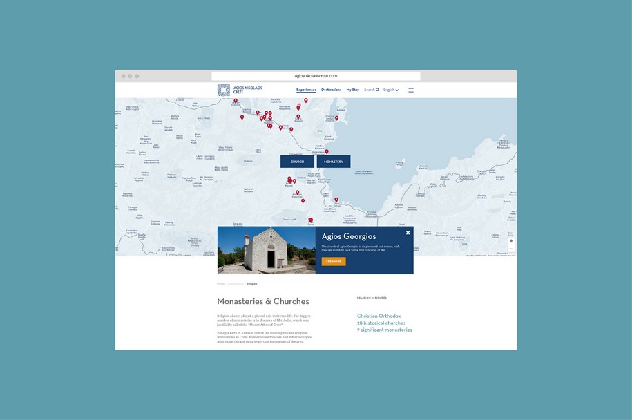 Archisearch AG Design Agency designed & developed a new website for Agios Nikolaos municipality in Crete