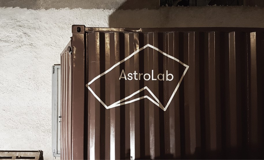 Archisearch Alexandros Gavrilakis created a visual system based on a clear grid for AstroLab Brand Identity