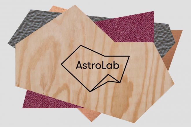 Archisearch - Alexandros Gavrilakis created a visual system based on a clear grid for AstroLab Brand Identity